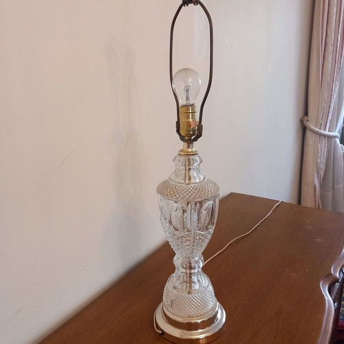 Vintage glass table lamp used