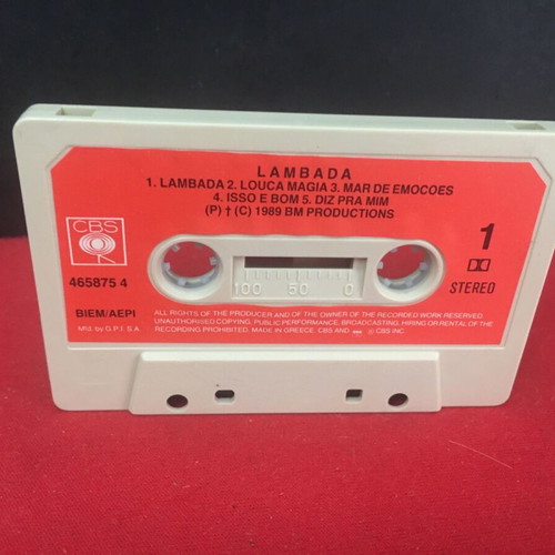 Lambada cassette used, Latin