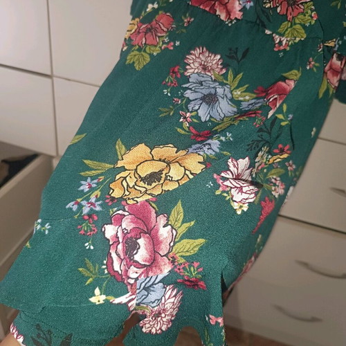 Bershka floral short dress like new, size L