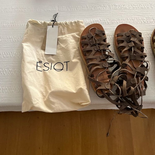 Esiot gladiator sandals like new, brown, size 37