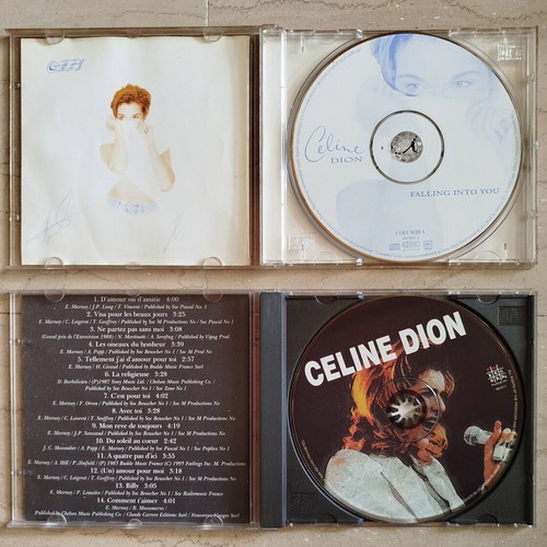Celine Dion 2 CD used, Falling Into You & Megales Epityhies