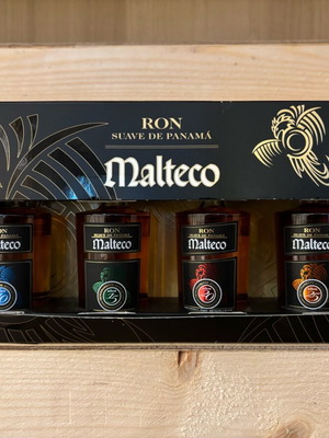 Malteco rum miniatures set of 4 50ml new, 10-25 years