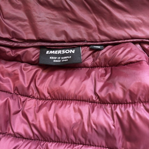Emerson women's teen puffy jacket like new, burgundy, size M/L