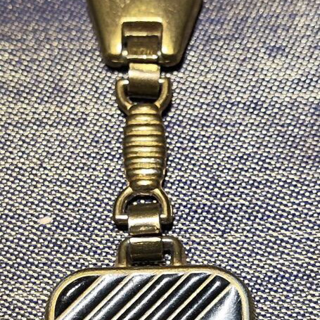 Vintage Playboy keychain like new, black and gold