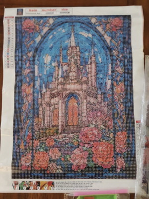 Diamond Painting Kit 30x40 Beauty and the Beast Castle new, sealed