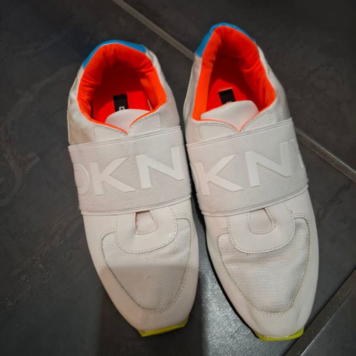 DKNY sneakers used, white and pink, size 39