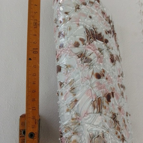 Decorative vase used porcelain with embossed modern pastel design