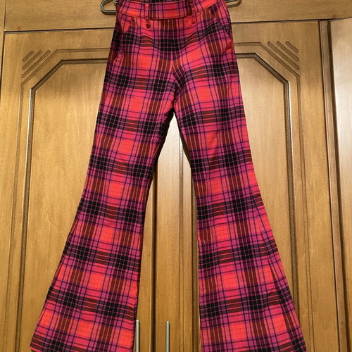 Flared pants new, red, size XS