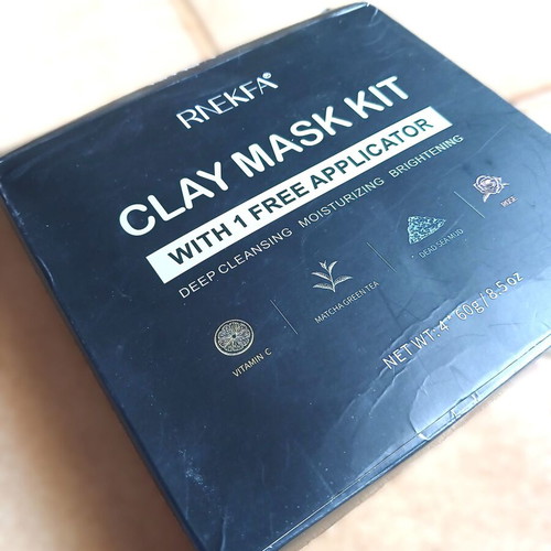 Rnekfa Clay Mask Kit 4 masks 60ml with application brush new