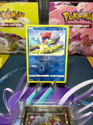Pokemon card Keldeo reverse holo rare ST και Sleeved card καινούργια