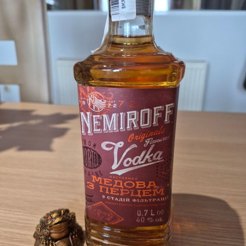 Nemiroff Vodka with Honey and Pepper 40% Alc. 0.7L new