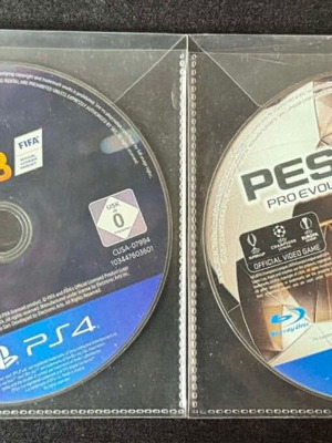 Fifa 18 and Pes 17 PS4 games used