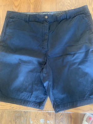 Marks & Spencer cotton chino shorts like new, black, XXL