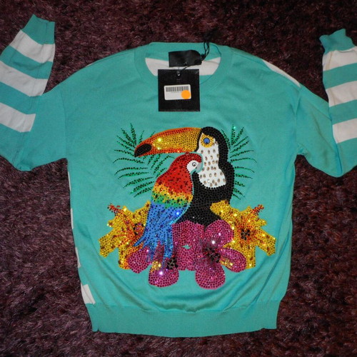 Philipp Plein Pullover Inna new, size S, colorful tropical print