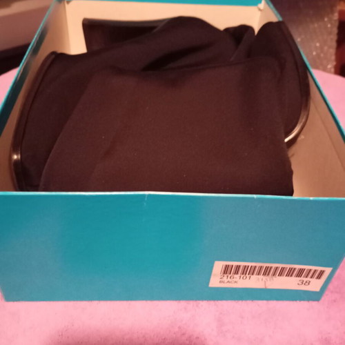 Black Stretch High Boots Size 38 Like New