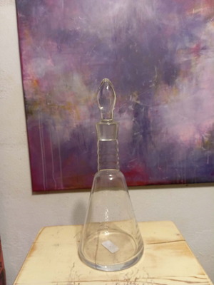 Glass wine serving carafe with stopper new