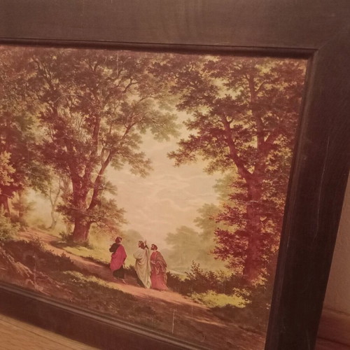 Vintage frame and antique painting used, 60 x 51 cm
