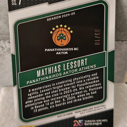 Matthias LESSORT hype hype hype Gold /10 Panini Prizm 2024 new