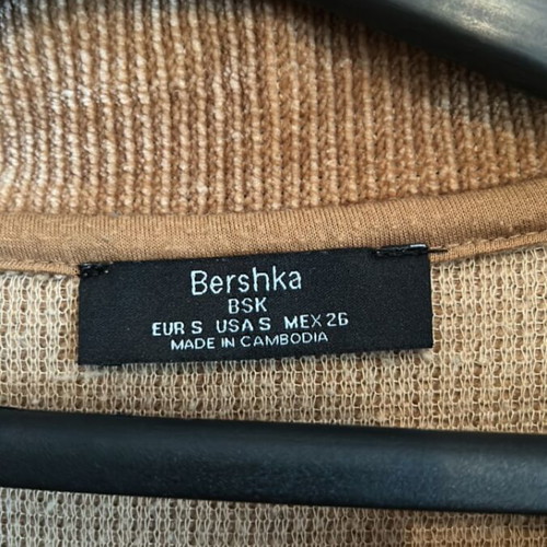 Bershka Long-Sleeve Shirt like new, multicolor, size S
