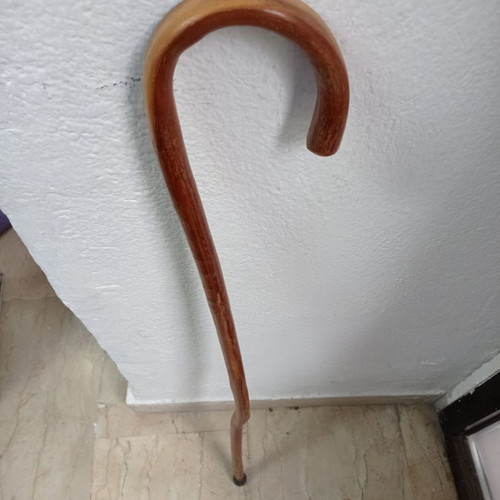 Vintage wooden walking cane used 90cm