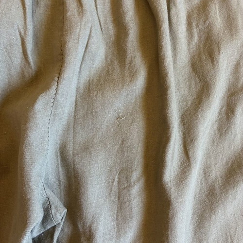 ALE Khaki Linen Blend Pleated Cropped Pants size S, like new
