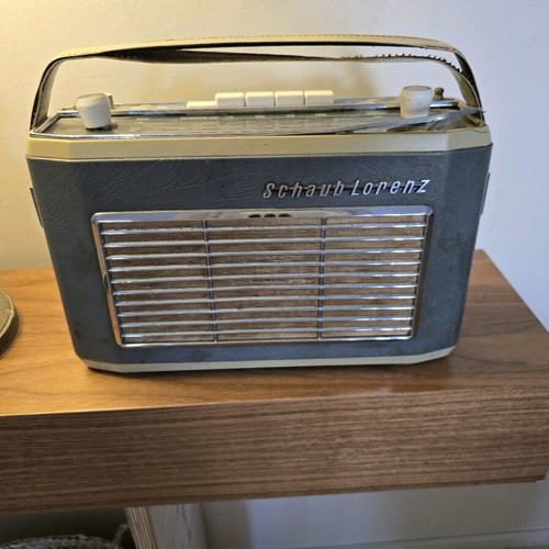 Vintage Schaub Lorenz radio used, for decoration
