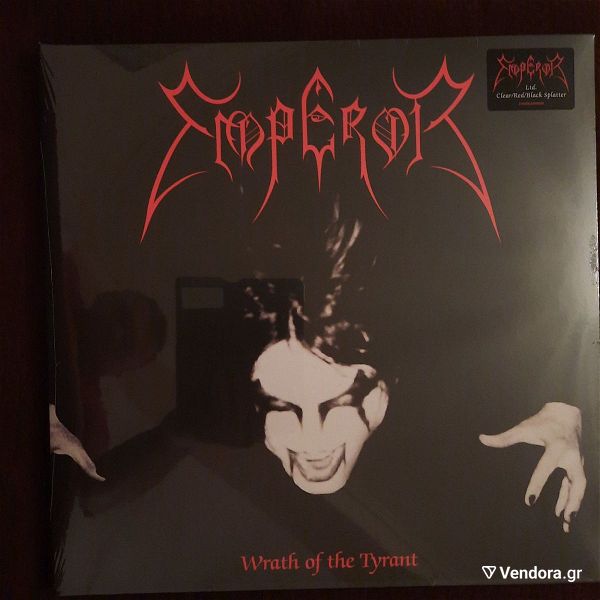  diskos viniliou Emperor wrath of the tyrant  limited edition clear red black splatter vinyl