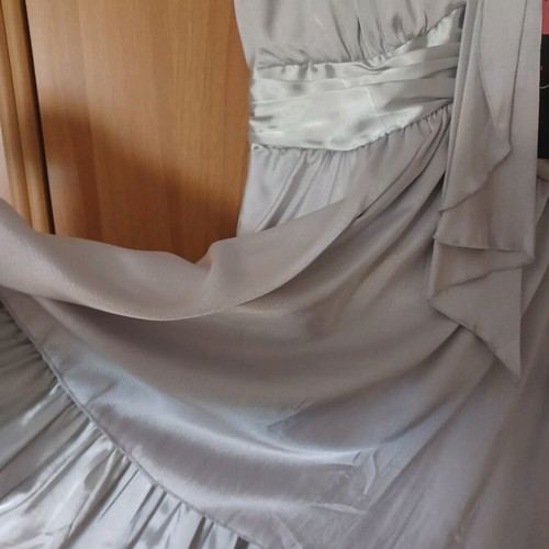 Raxevsky evening dress new, gray and silver, size L