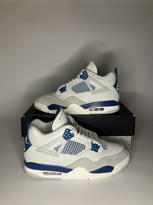Jordan 4 Retro Military Blue αθλητικά παπούτσια, μέγεθος 44.5