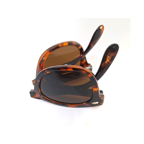 Foldable sunglasses used, brown