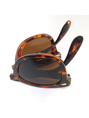 Foldable sunglasses used, brown