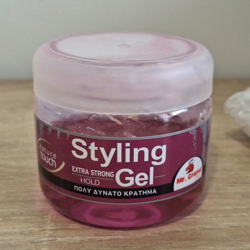 Mr. Grand Styling Hair Gel Nature Touch like new, extra strong hold