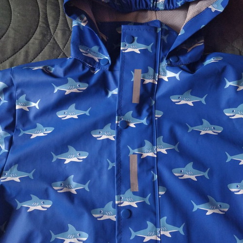 Playshoes Regular "Hai" Blue Waterproof Suit New Size 104cm