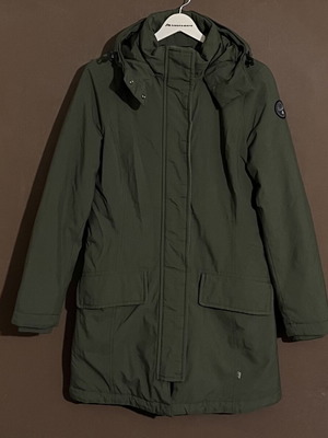 Napapijri women's jacket used, size small, green khaki