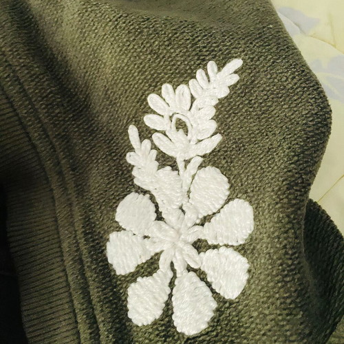 Spring sleeveless hoodie jacket Leonard's like new, khaki, size L
