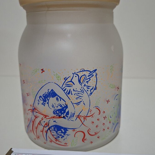 Collectible Storage Jars with Stathopoulos Designs like new, set of 3