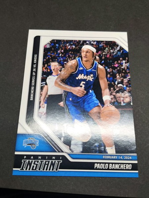 Συλλεκτική κάρτα Panini Instant Paolo Banchero καινούργια, αριθμημένη 1 από 58