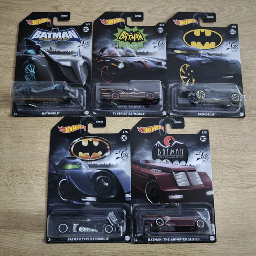 Hot Wheels Batman 2021 complete set 5/5 like new