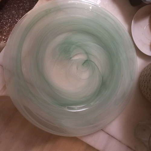 Glass platter new, very good glass quality