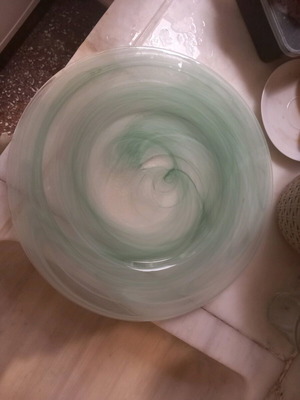 Glass platter new, very good glass quality