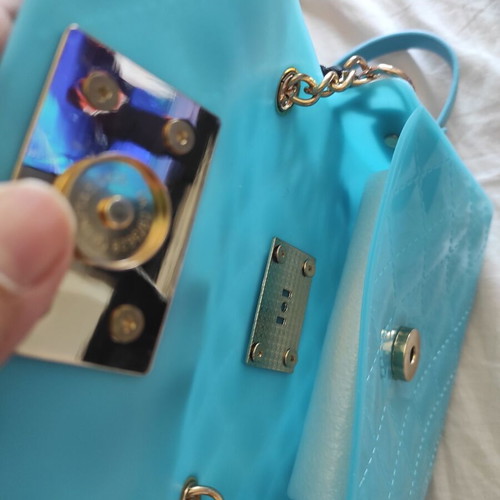 Silvian Heach Shoulder Bag new, turquoise, chain strap