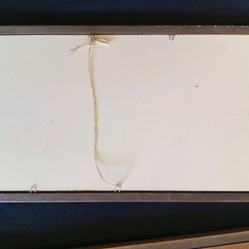 Mirror picture like new, set of 2 pieces 32.5/17.5 cm, wooden frames
