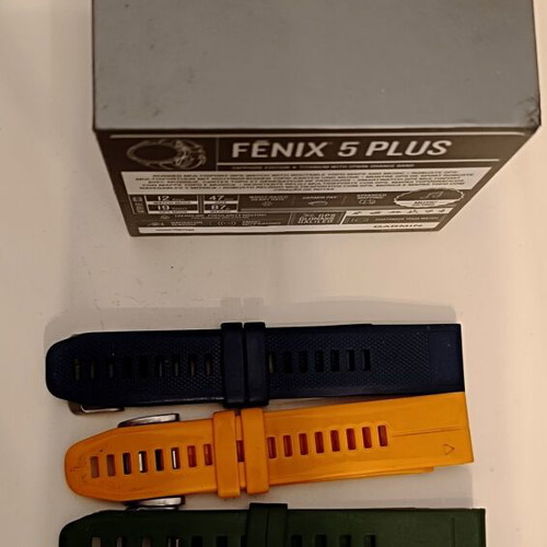 Garmin fenix 5 plus sapphire titanium smartwatch with extra straps