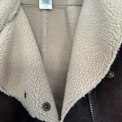 Morgan coat like new with fur lining brown