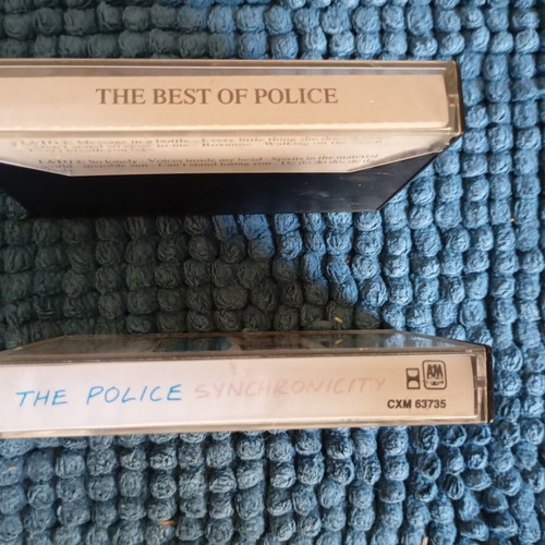 The Police cassette tapes used, Synchronicity and The Best of Police