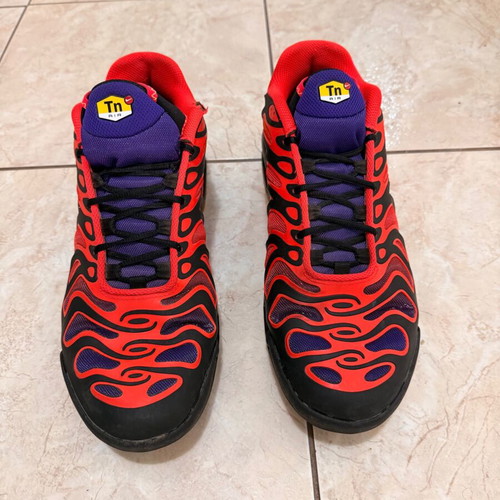Nike Air Max Plus Drift sneakers used, size 44.5, red and black