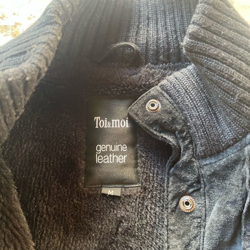 Toi&Moi women's leather jacket like new black size M