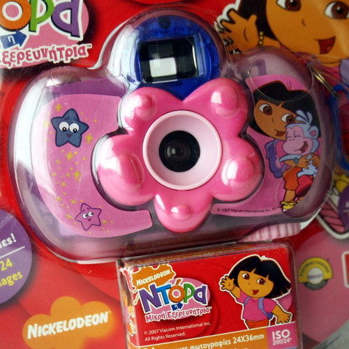 Dora the Explorer φωτογραφική μηχανή 35mm film σφραγισμένη, 2007 Nickelodeon