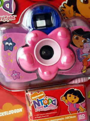 Dora the Explorer φωτογραφική μηχανή 35mm film σφραγισμένη, 2007 Nickelodeon