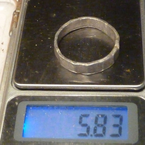 Antique Revival Silver Ring Large Size 23mm Used
